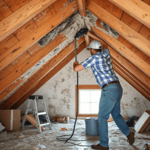struggling to remove mold in an attic