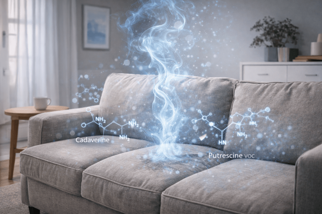 Modern remediation evaluates how deeply VOCs have bonded, not just whether a surface “looks clean.”