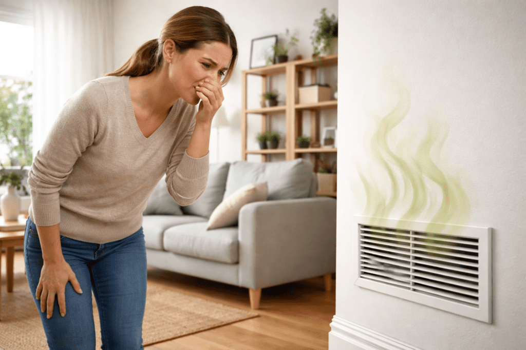 Shared air ventilation will cause contaminated air from hoarded apartment to venture into other apartments. 