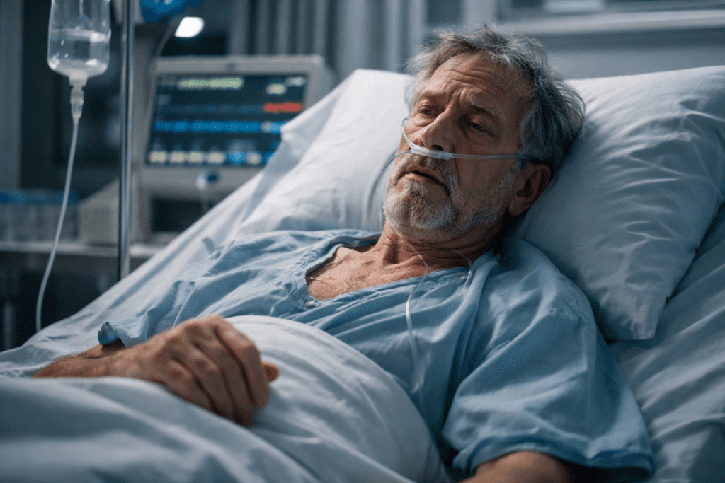 Apartment owner hospitalized with respiratory illness, illustrating severe health risks linked to rodent-borne diseases in contaminated housing