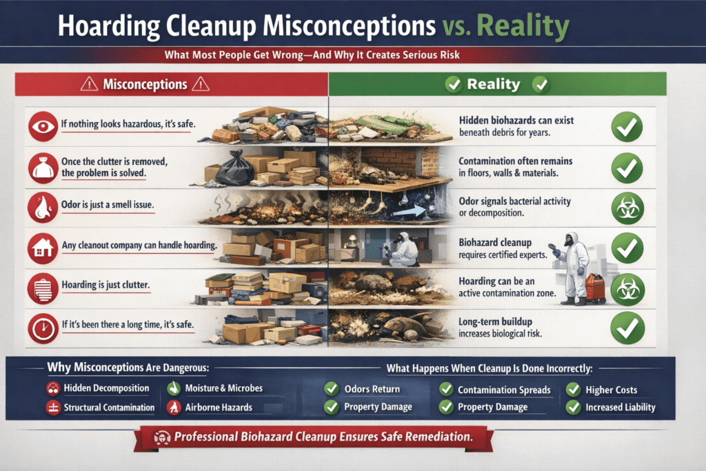 Hoarding cleanup: myths vs. facts