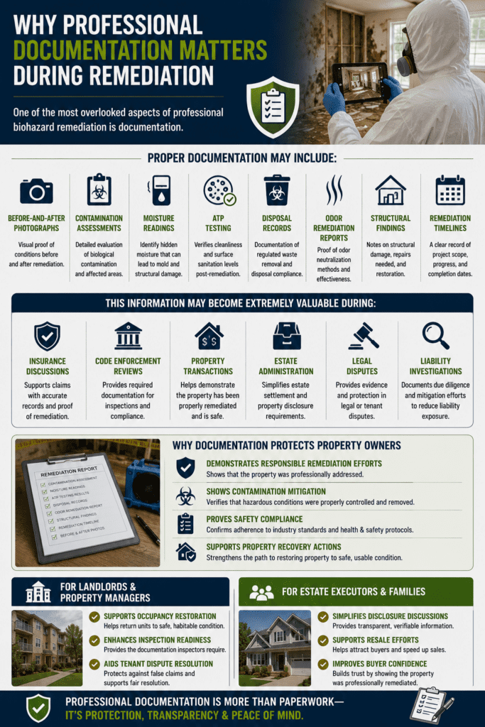 infograph showing different ways documentation matters.